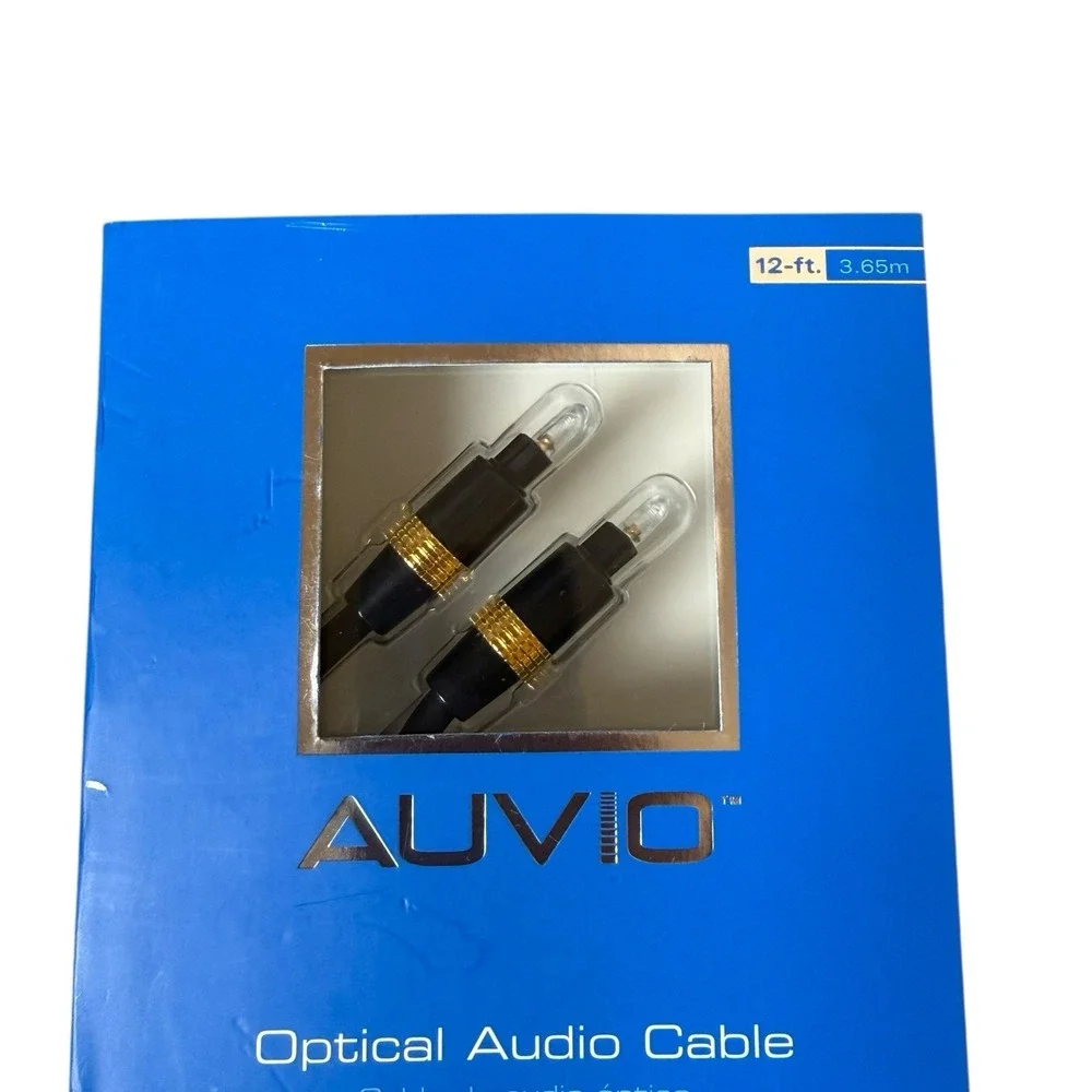 AUVIO Optical Audio Cable 12 Ft 15-240 NIB